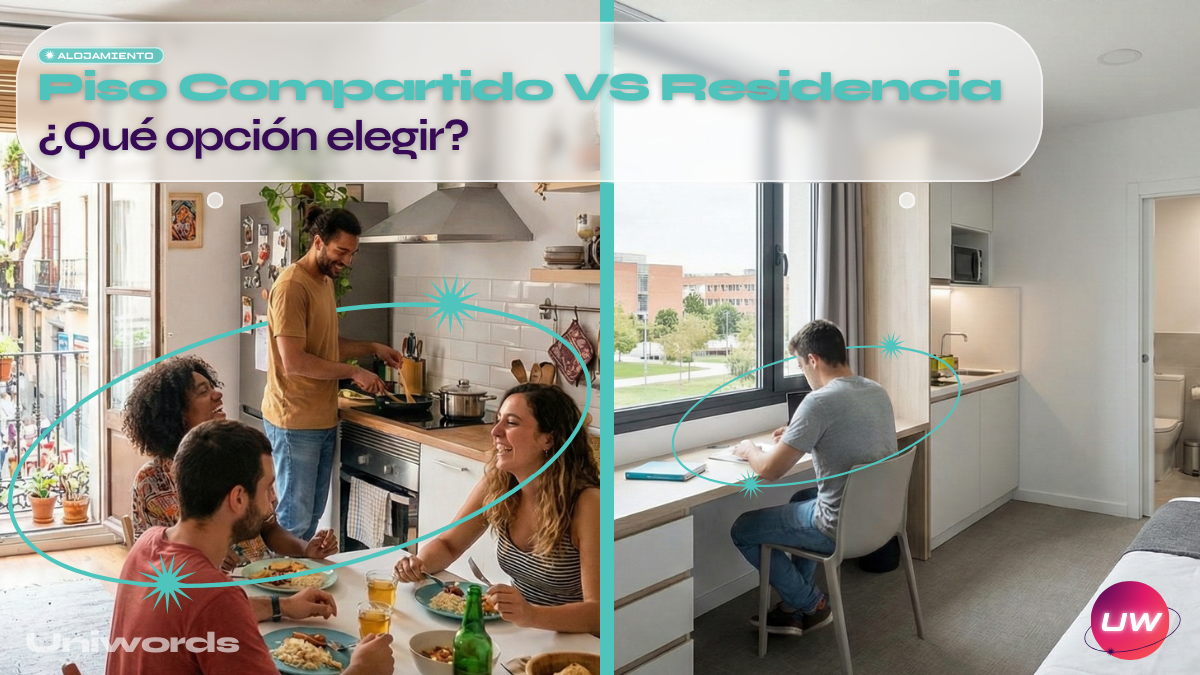 Residencia vs piso compartido en España