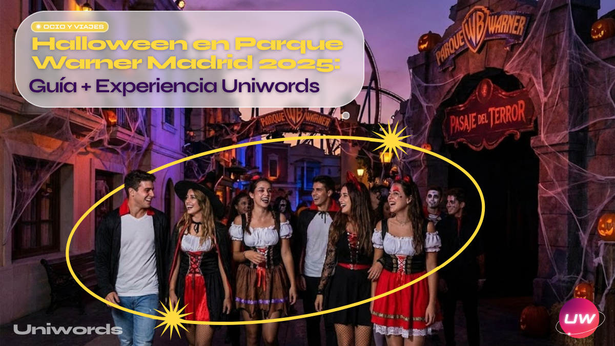 Halloween en Parque Warner Madrid 2025: Guía + Experiencia Uniwords