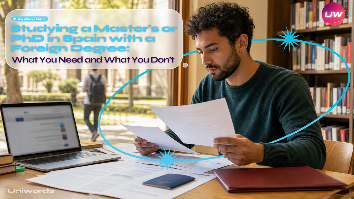 Studying a Master's or PhD in Spain with a Foreign Degree: What You Need (and What You Don't)